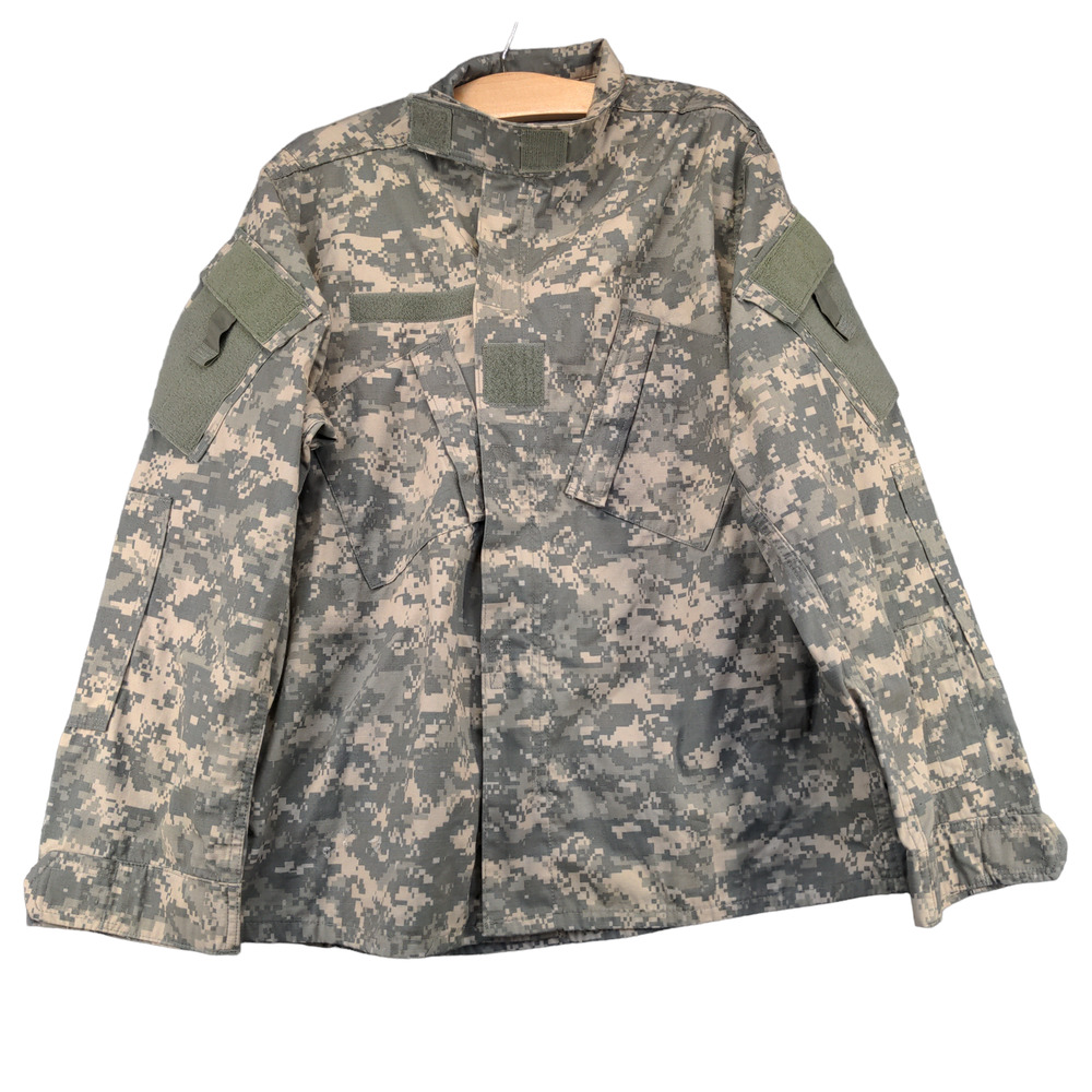 U.S. Military Mens Army Combat Uniform Digital Camo Coat Green Tan Size L
